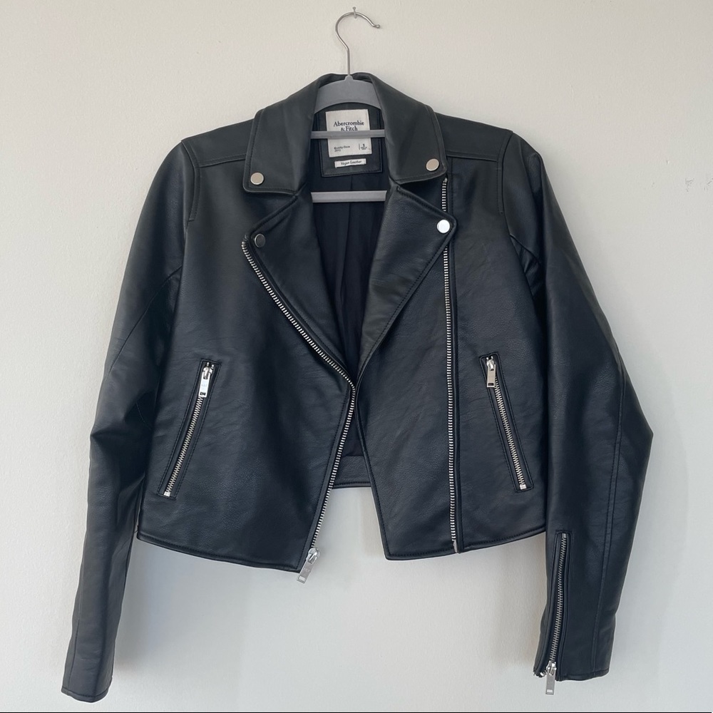 Abercrombie & Fitch Vegan Leather Jacket